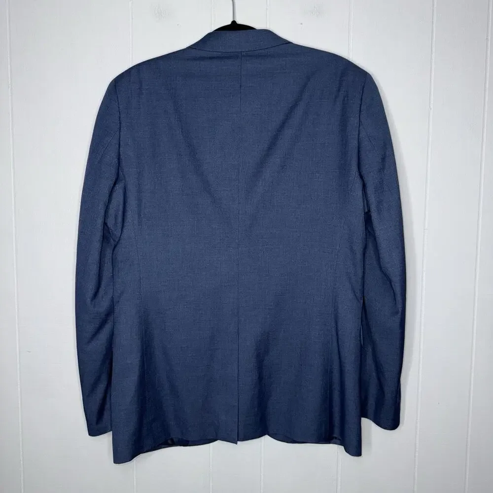H&M Men’s Slim Fit Blazer Sport Coat Navy Blue Size 40R